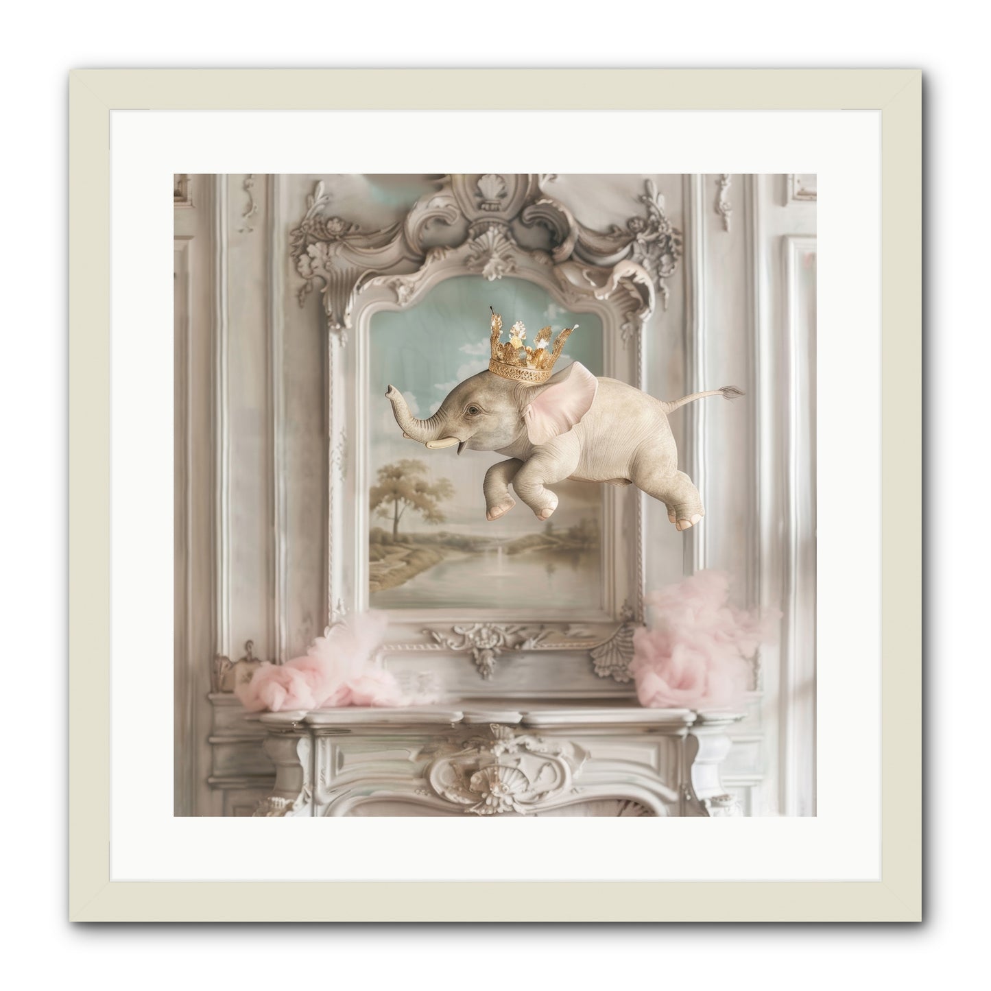 Fitzroy -- Framed Print - White 20x20