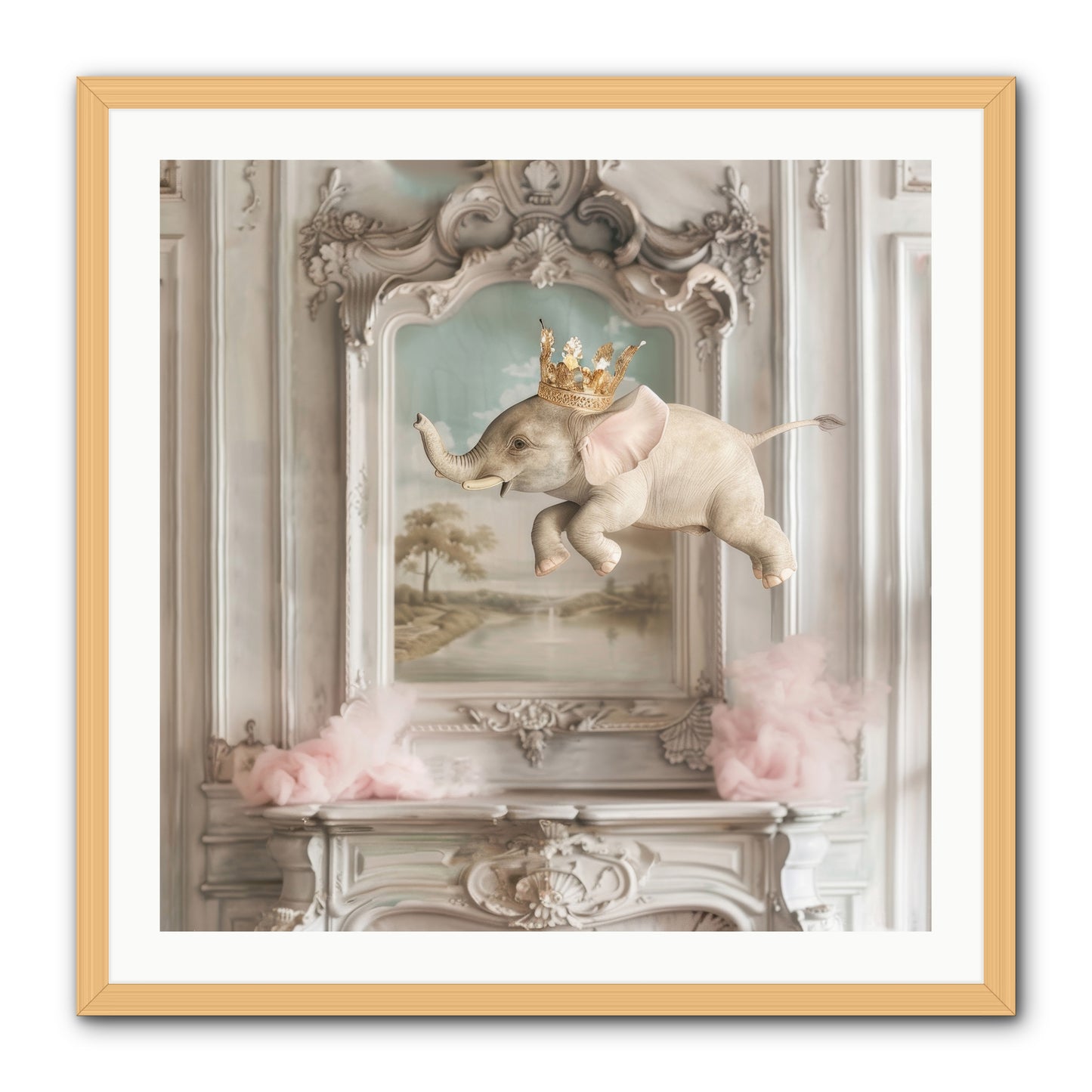 Fitzroy -- Framed Print - Natural 30x30