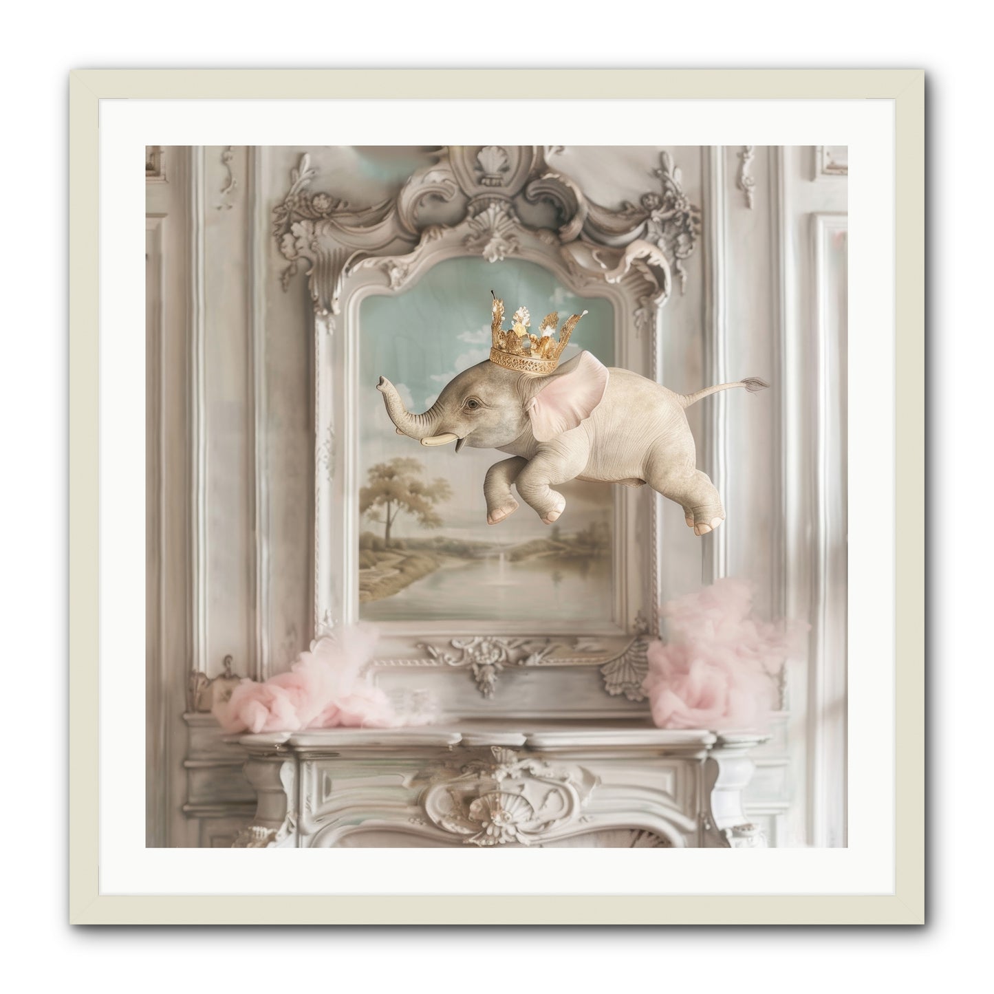 Fitzroy -- Framed Print - White 30x30