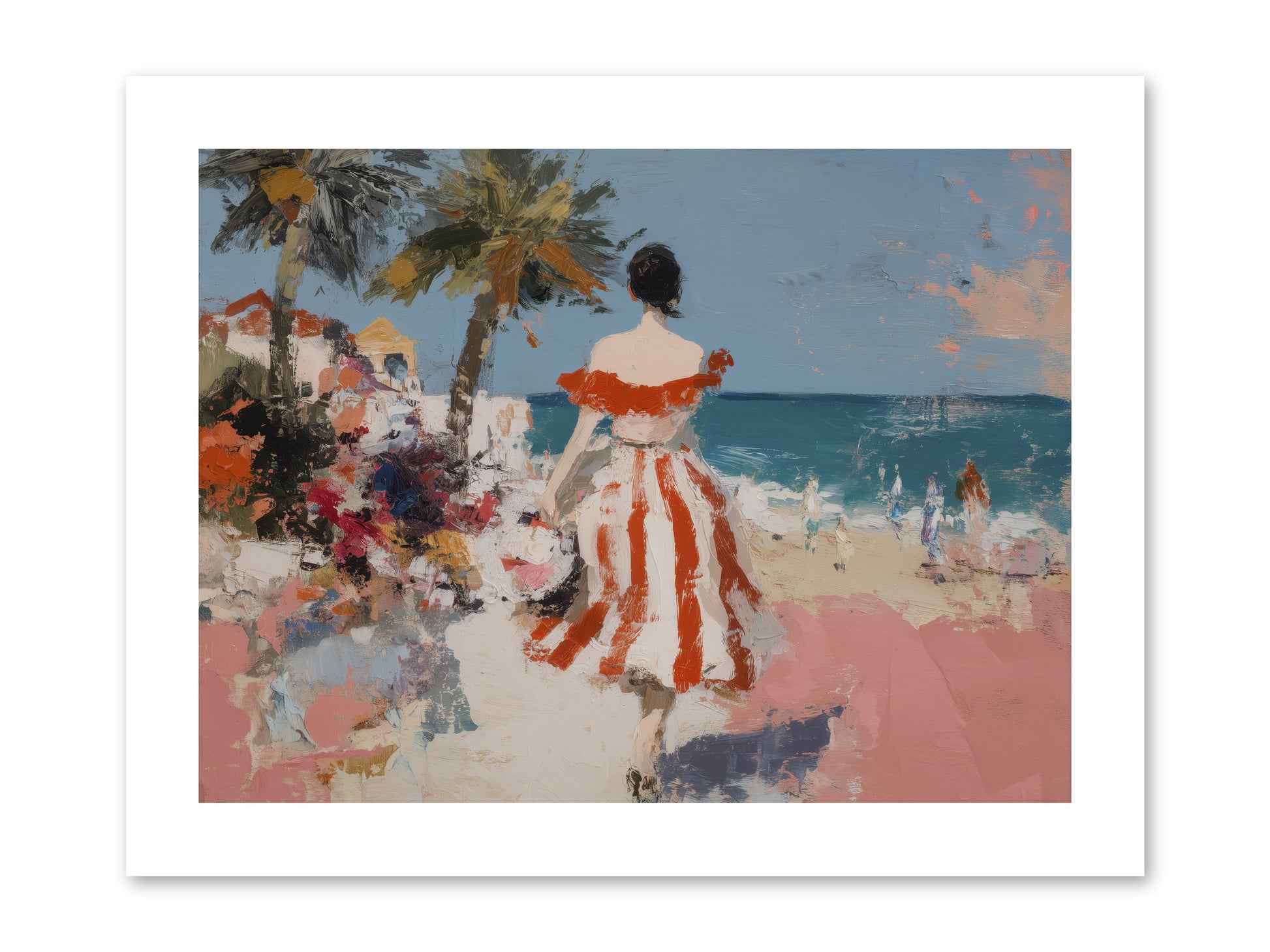 Flamingo Shores -- Paper Print 12x9