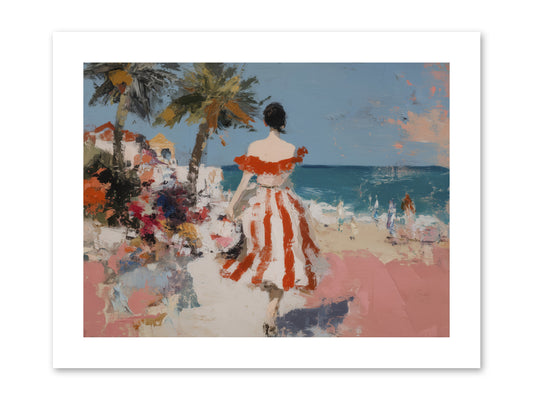 Flamingo Shores -- Paper Print 12x9