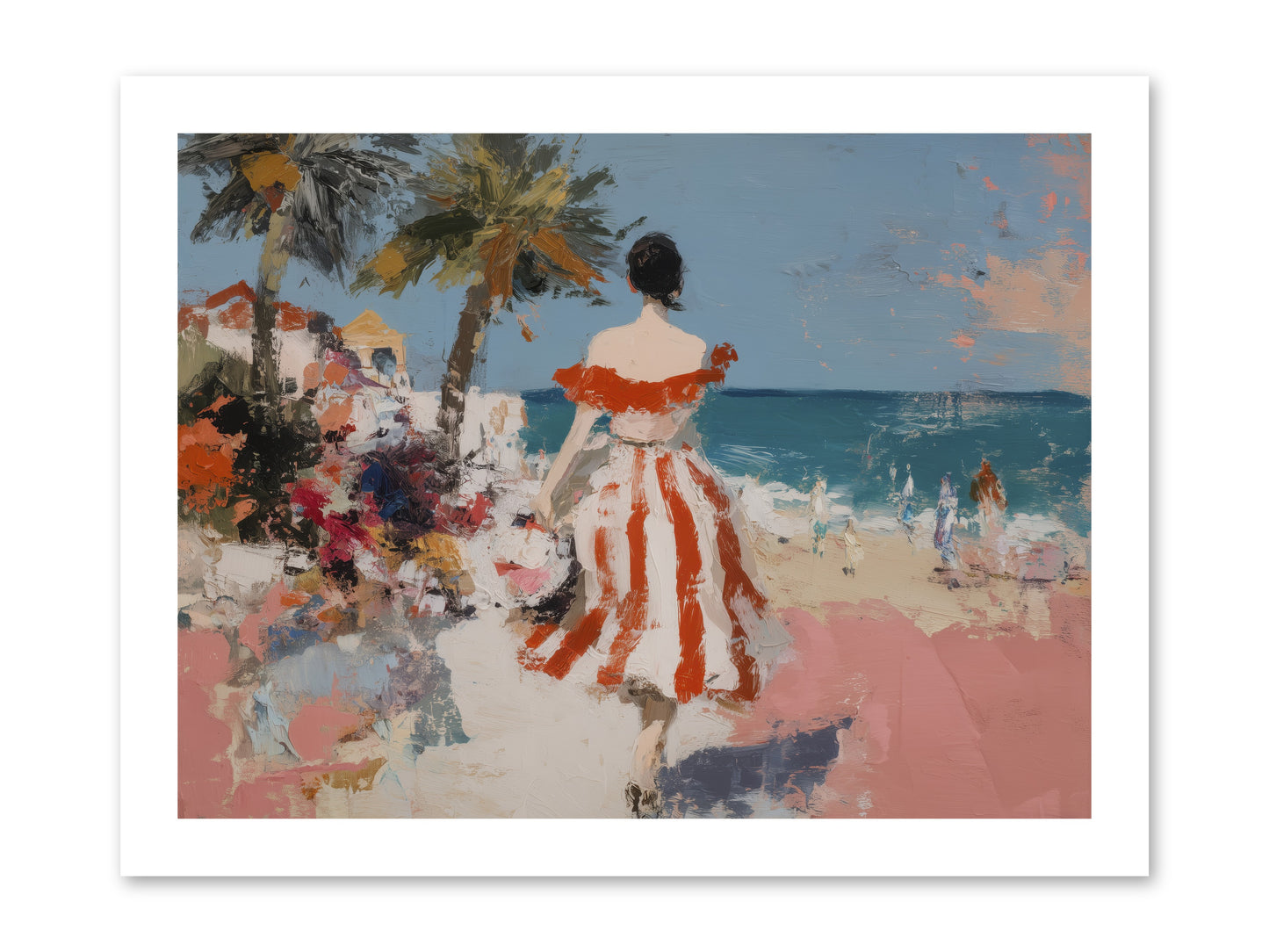 Flamingo Shores -- Loose Canvas Print 16x12
