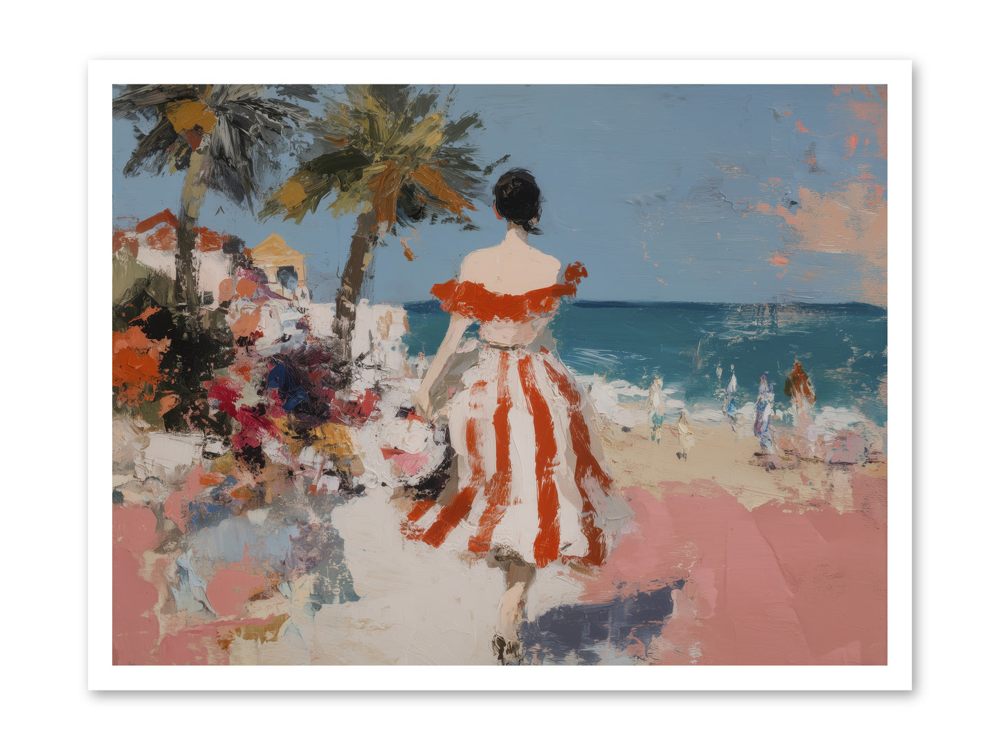Flamingo Shores -- Paper Print 32x24