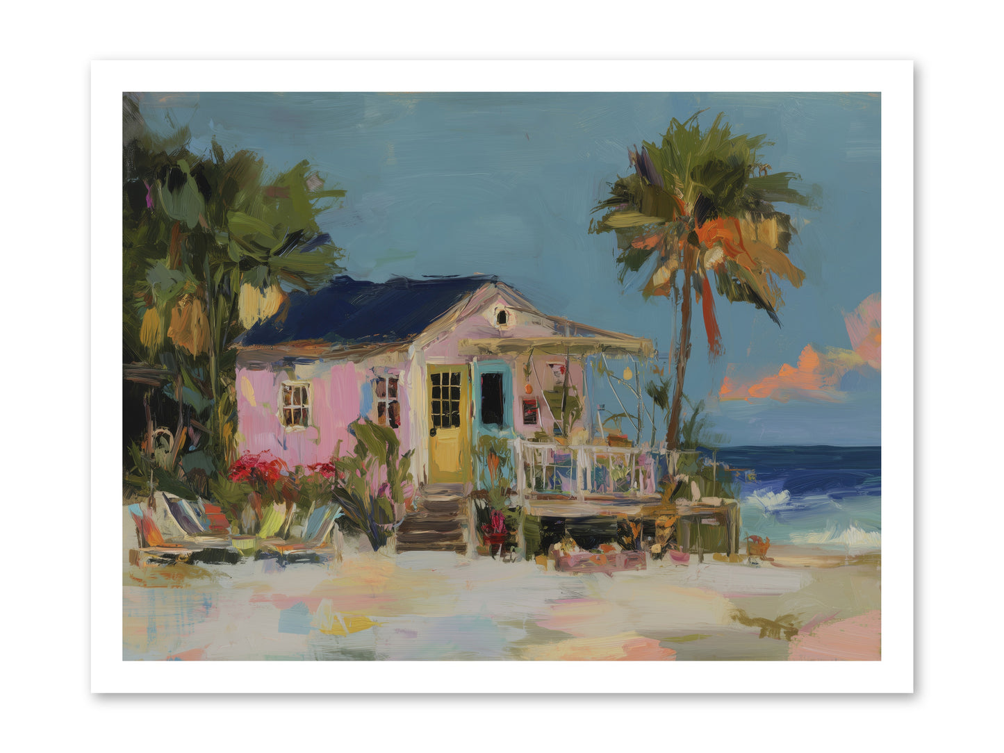 Flamingo's Dream House -- Paper Print 24x18