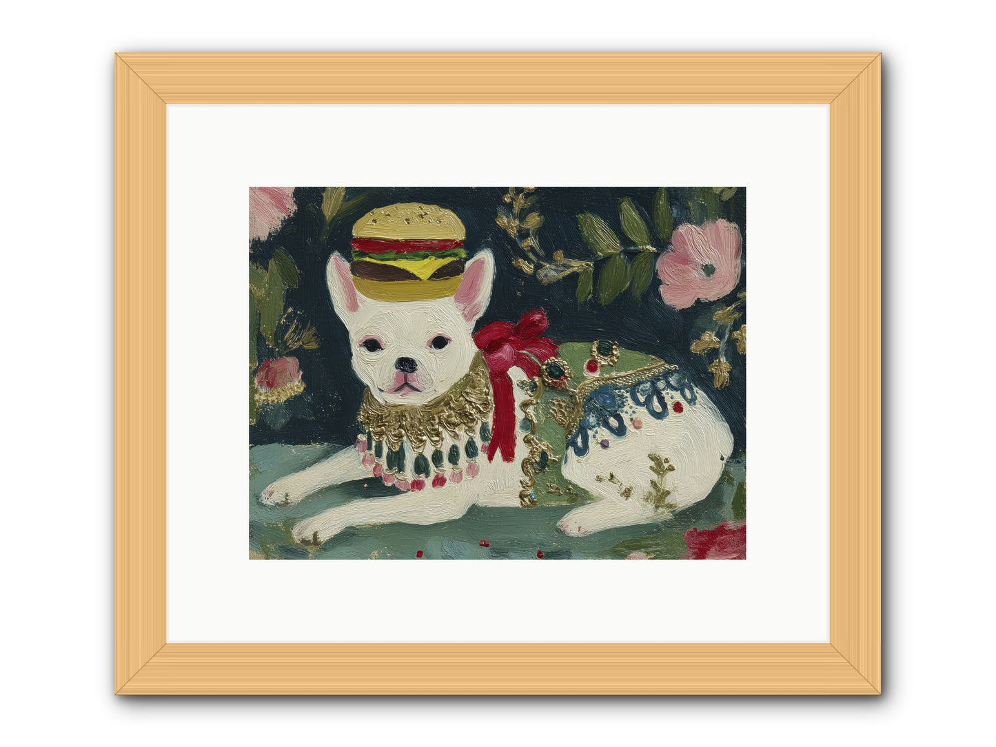 Flecks of Moonbeam Joy -- Framed Print - Natural 12x9