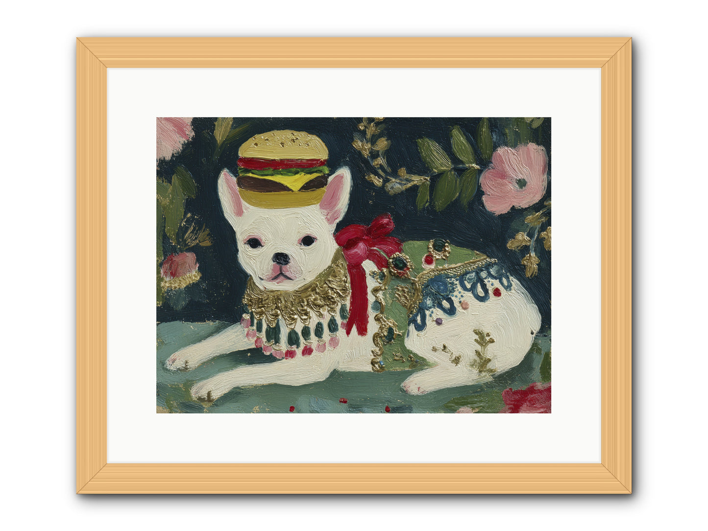 Flecks of Moonbeam Joy -- Framed Print - Natural 16x12