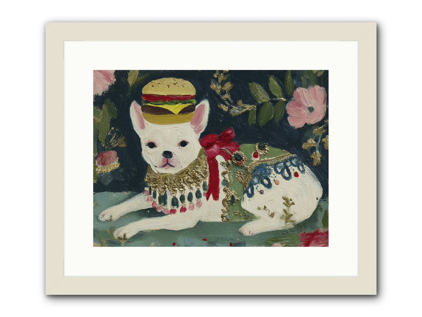 Flecks of Moonbeam Joy -- Framed Print - White 16x12