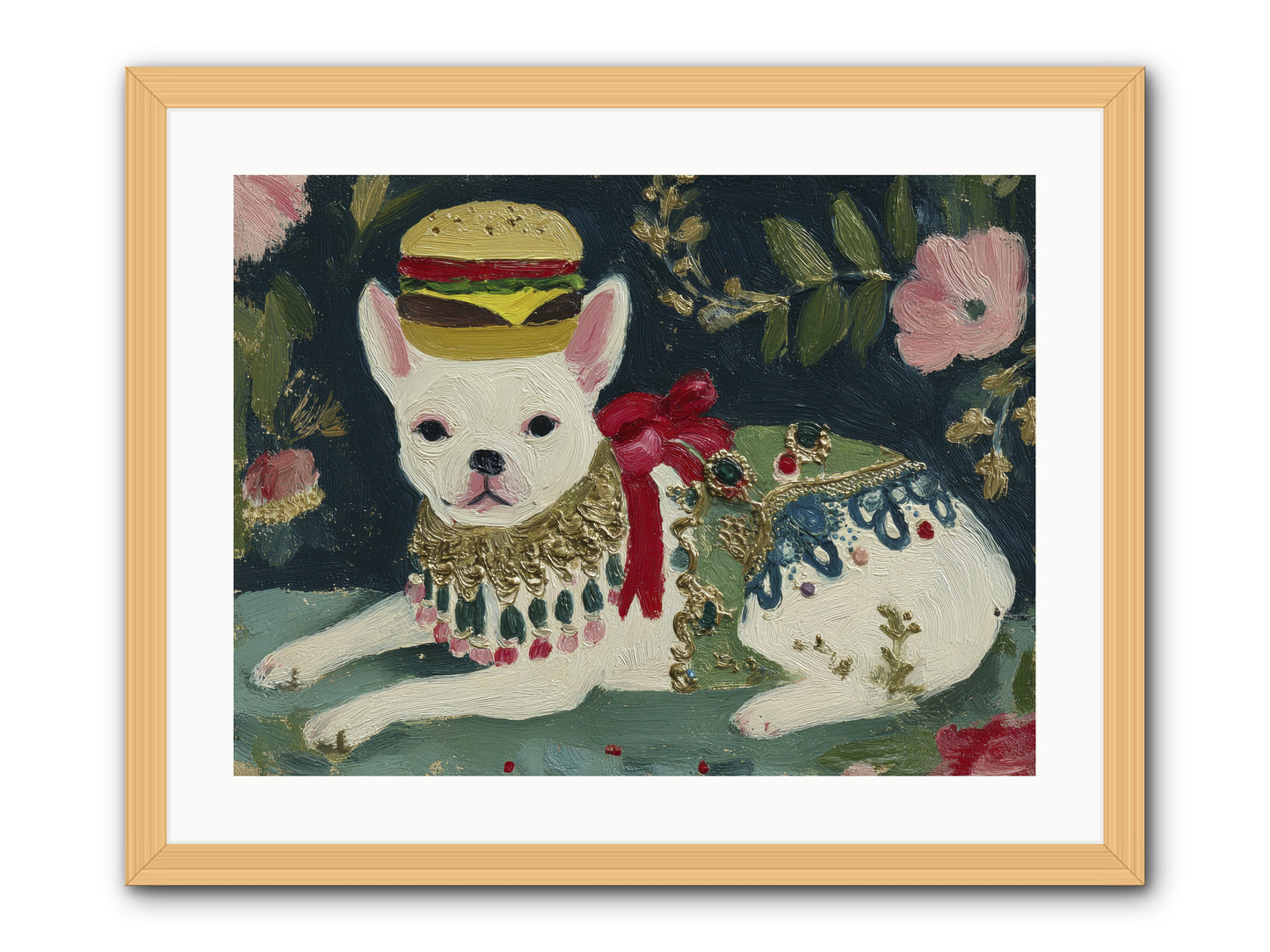 Flecks of Moonbeam Joy -- Framed Print - Natural 24x18