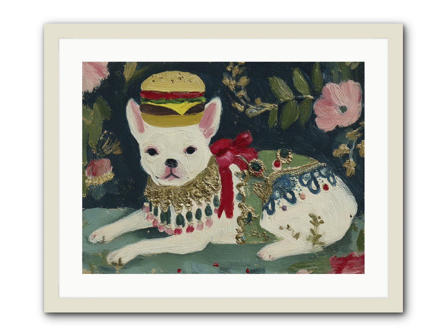 Flecks of Moonbeam Joy -- Framed Print - White 24x18