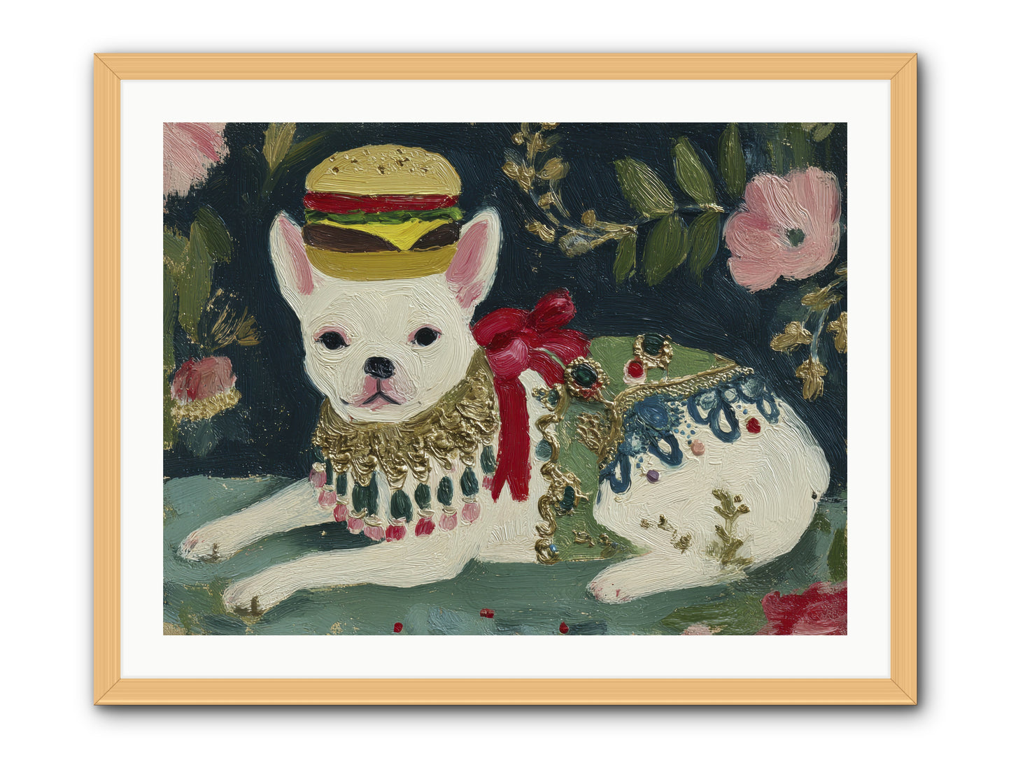 Flecks of Moonbeam Joy -- Framed Print - Natural 32x24