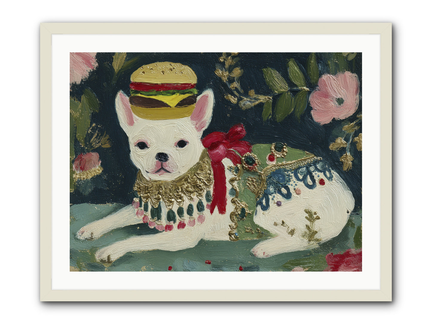 Flecks of Moonbeam Joy -- Framed Print - White 32x24