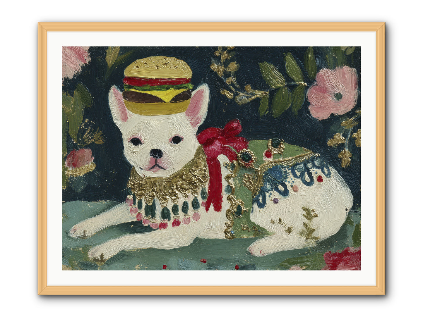 Flecks of Moonbeam Joy -- Framed Print - Natural 40x30