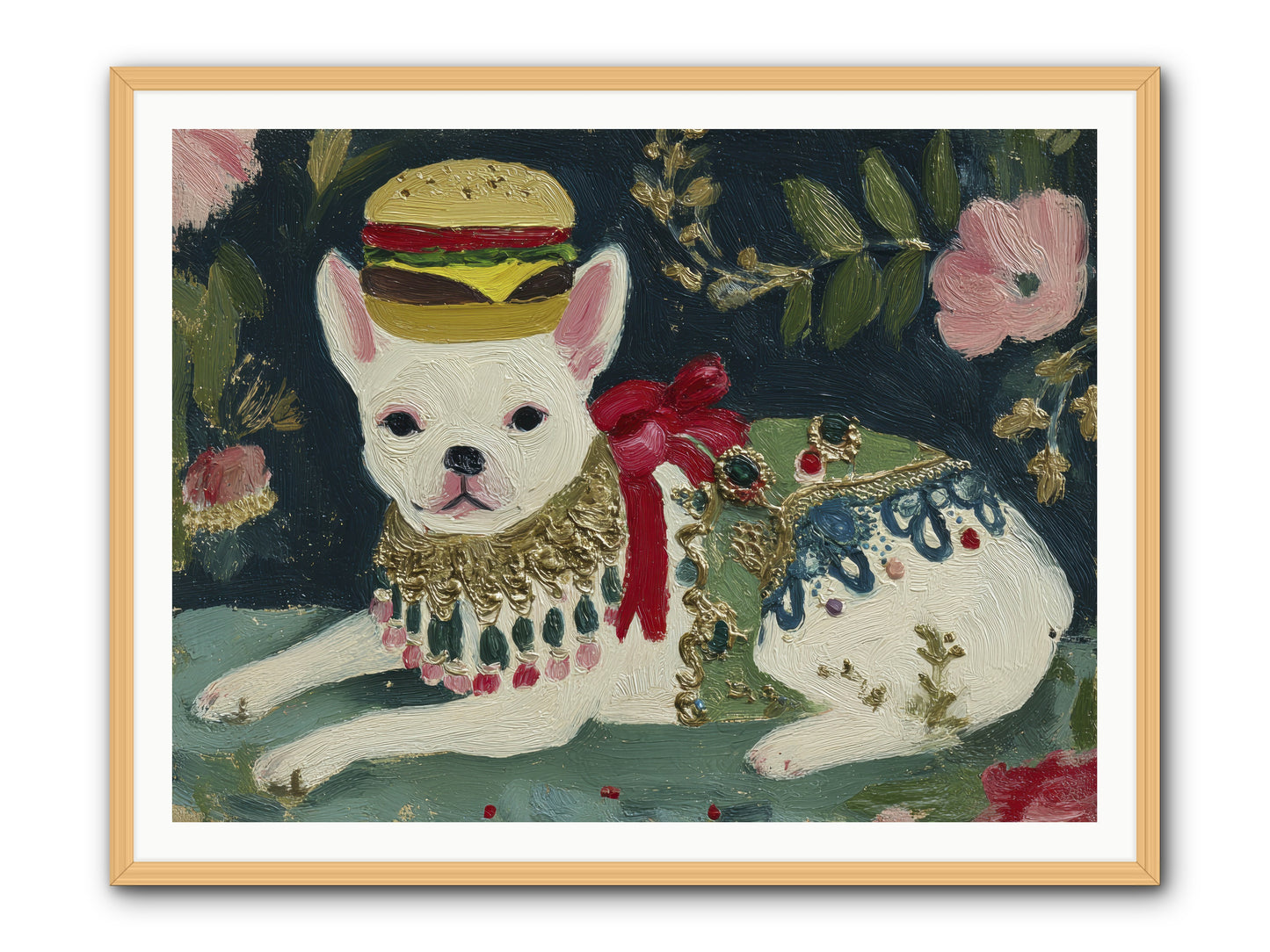 Flecks of Moonbeam Joy -- Framed Print - Natural 48x36