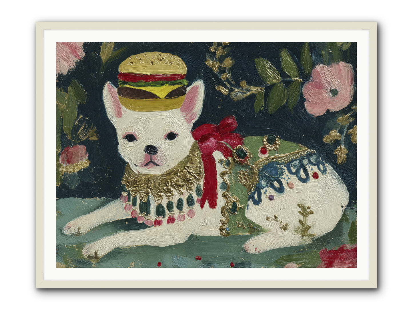 Flecks of Moonbeam Joy -- Framed Print - White 48x36
