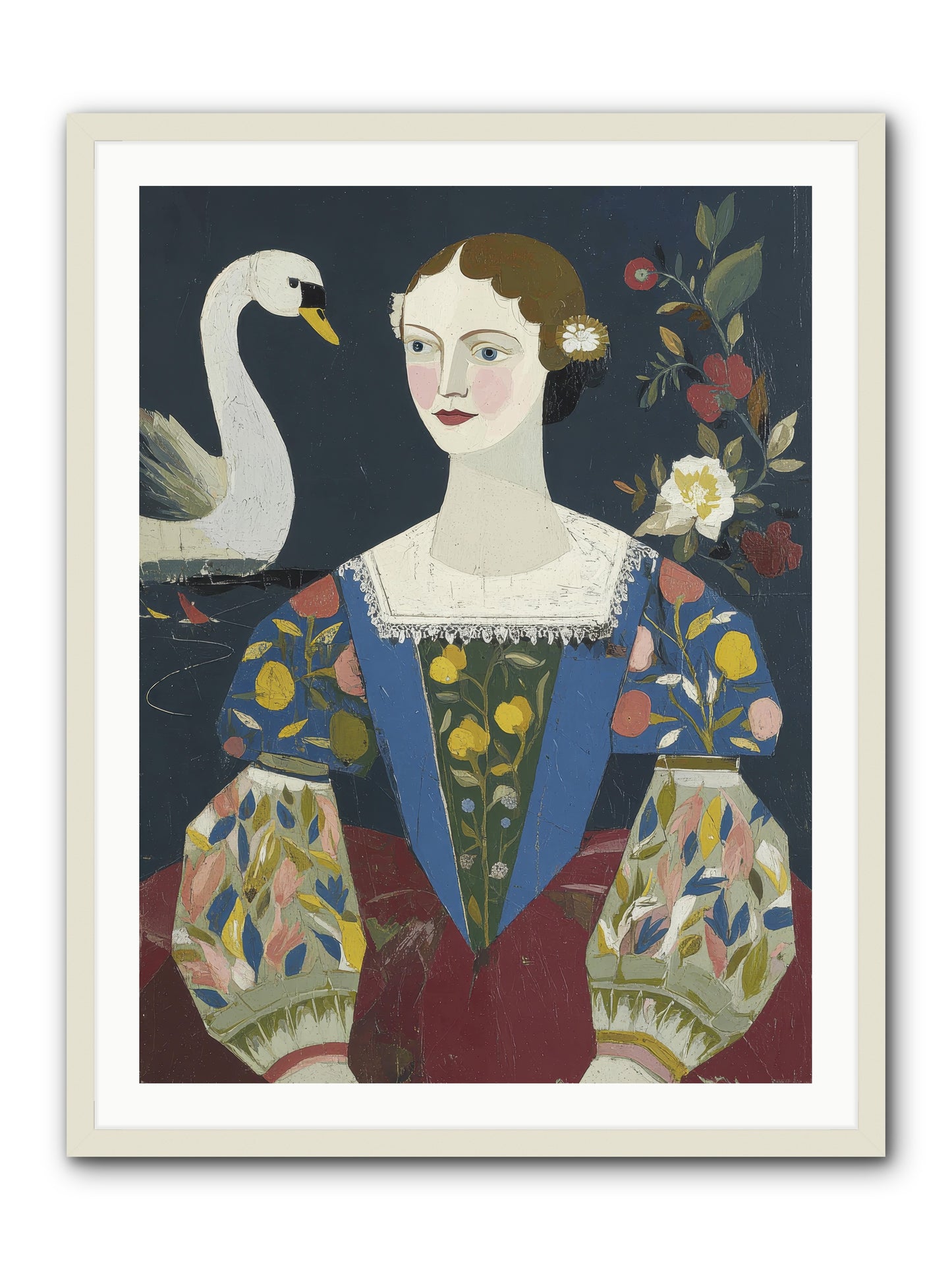 Fleeting Things -- Framed Print - White 30x40
