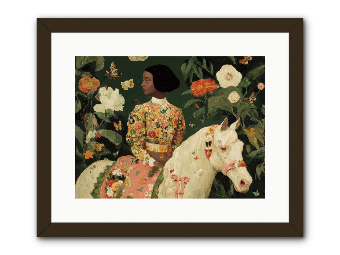 Fleur Finch-REZ -- Framed Print - Black 16x12