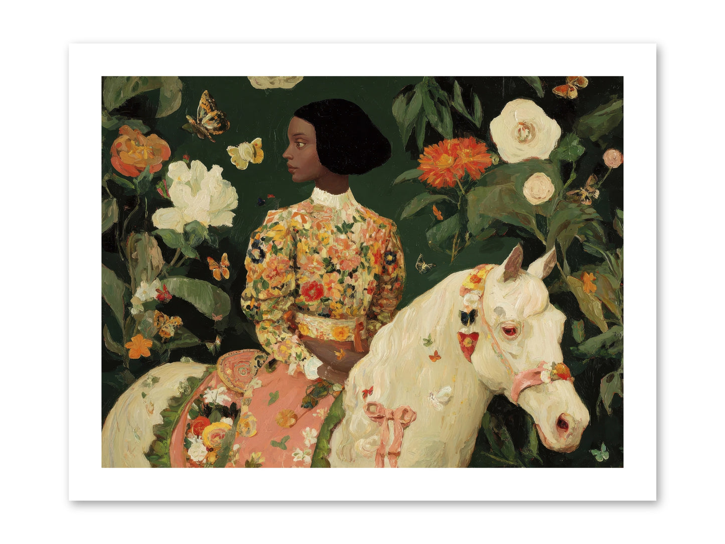 Fleur Finch-REZ -- Loose Canvas Print 16x12
