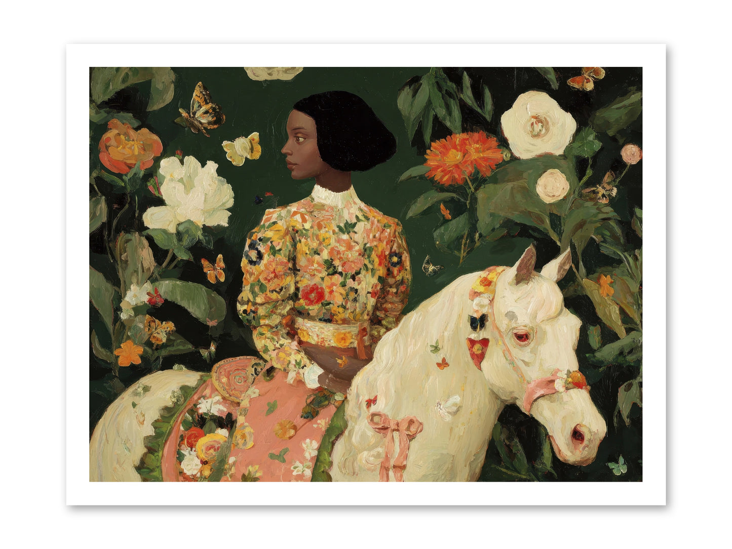 Fleur Finch-REZ -- Loose Canvas Print 24x18