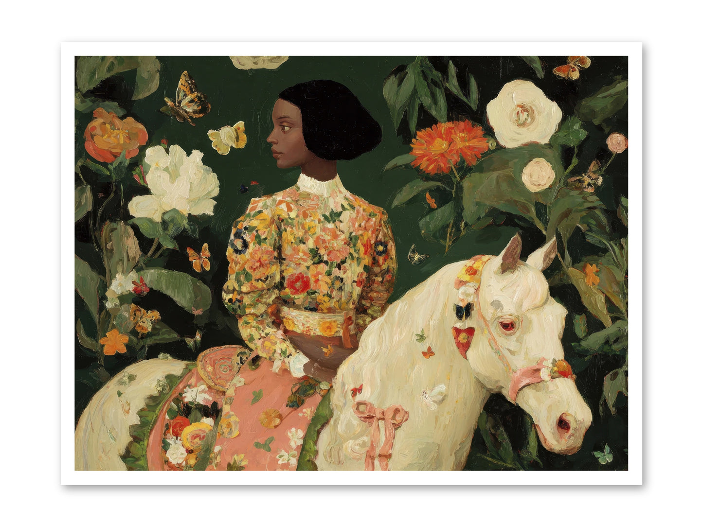 Fleur Finch-REZ -- Loose Canvas Print 40x30