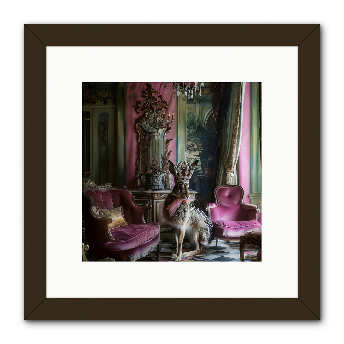 Fleurine -- Framed Print - Black 10x10