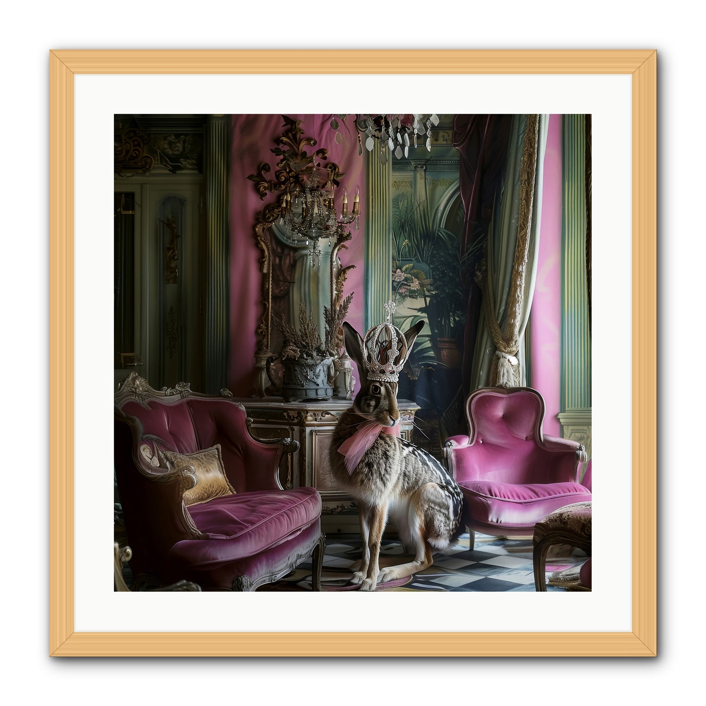 Fleurine -- Framed Print - Natural 24x24
