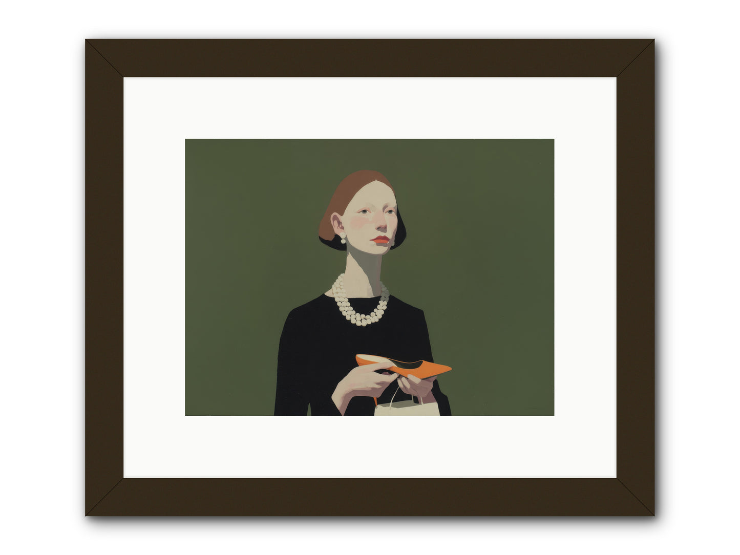 Flicker Calm -- Framed Print - Black 12x9
