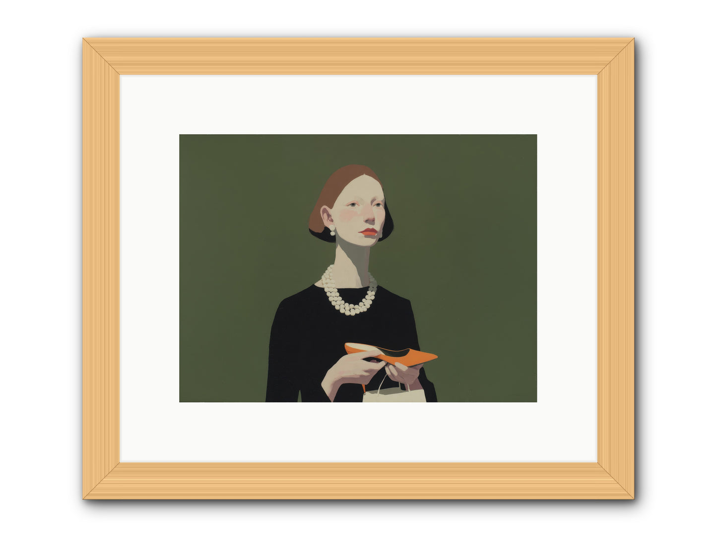 Flicker Calm -- Framed Print - Natural 12x9