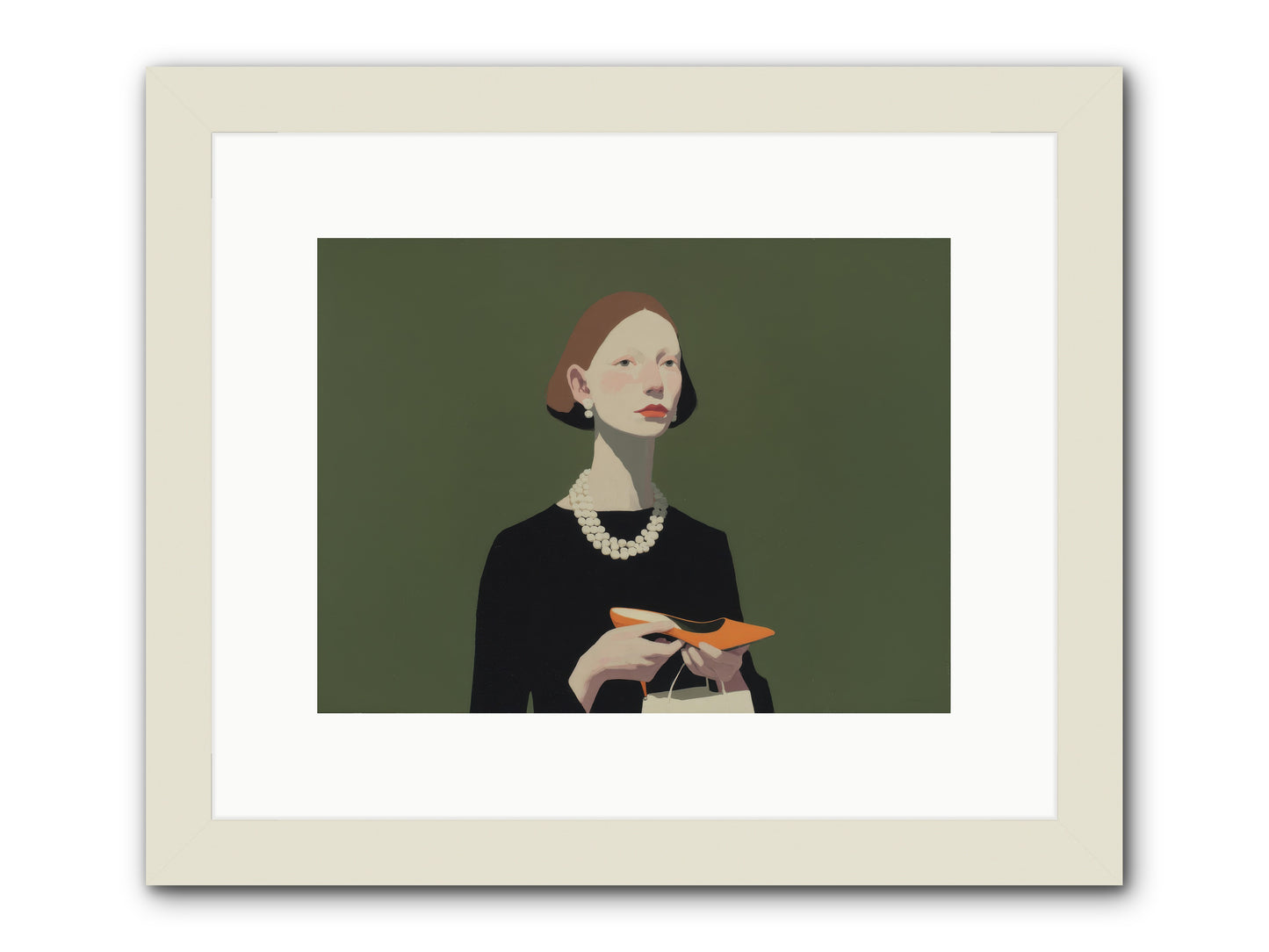 Flicker Calm -- Framed Print - White 12x9