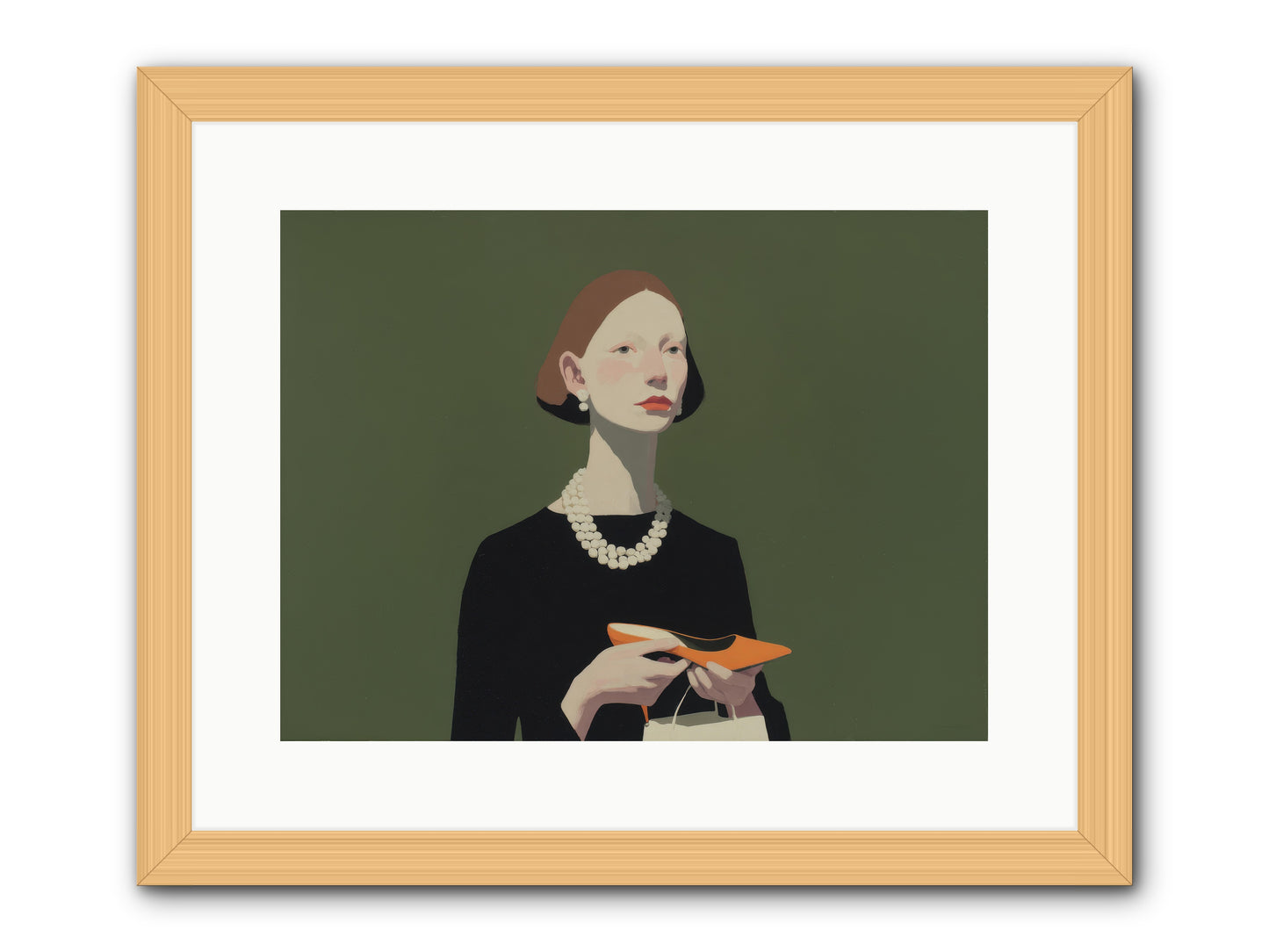 Flicker Calm -- Framed Print - Natural 16x12
