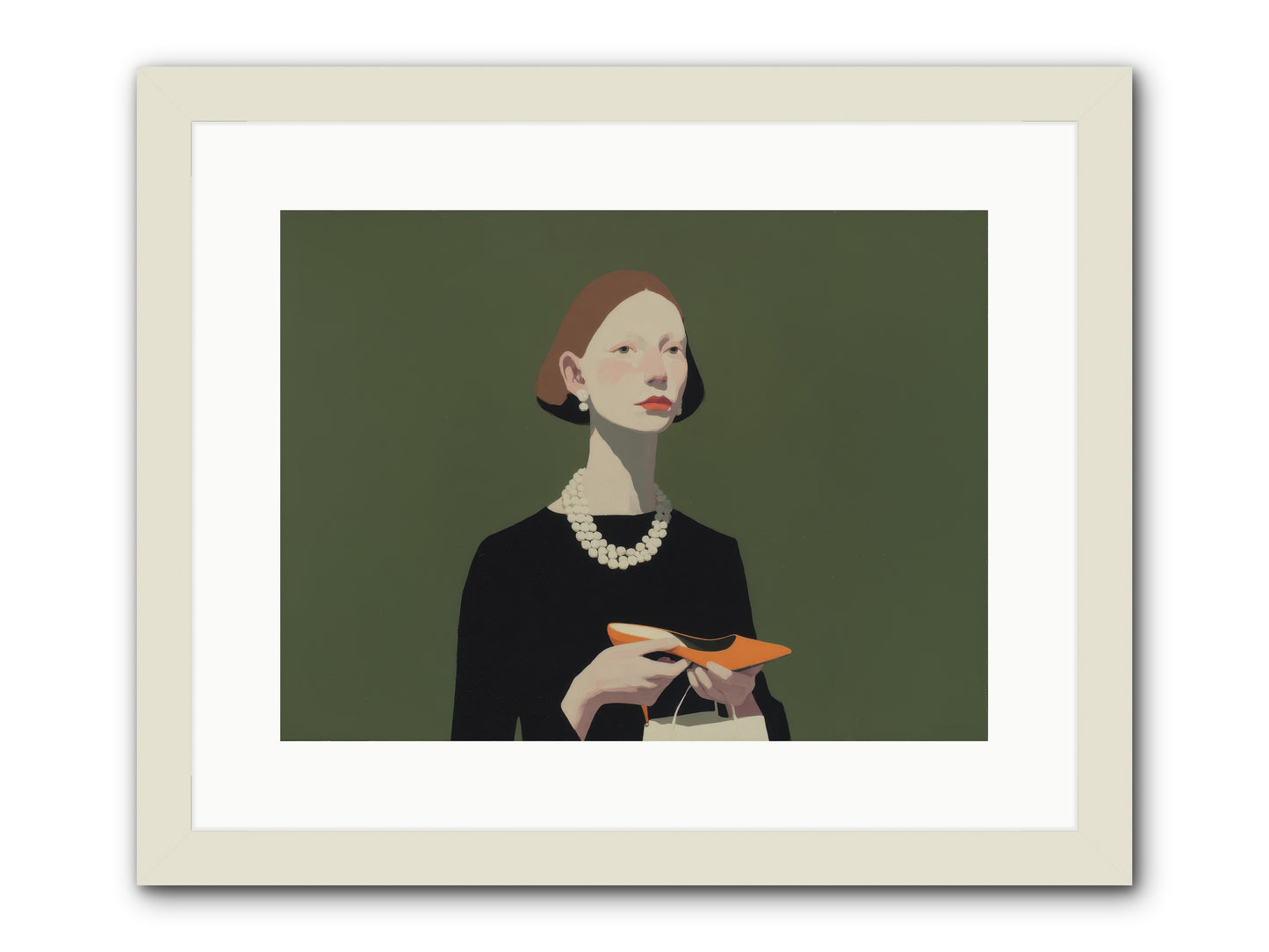 Flicker Calm -- Framed Print - White 16x12