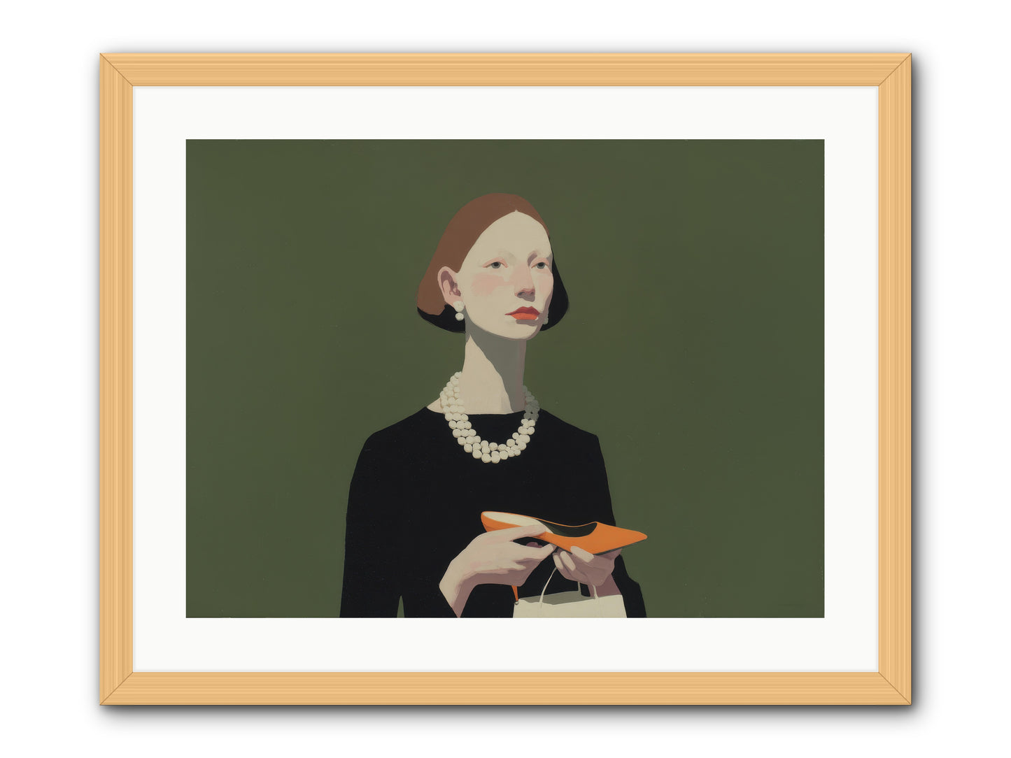 Flicker Calm -- Framed Print - Natural 24x18
