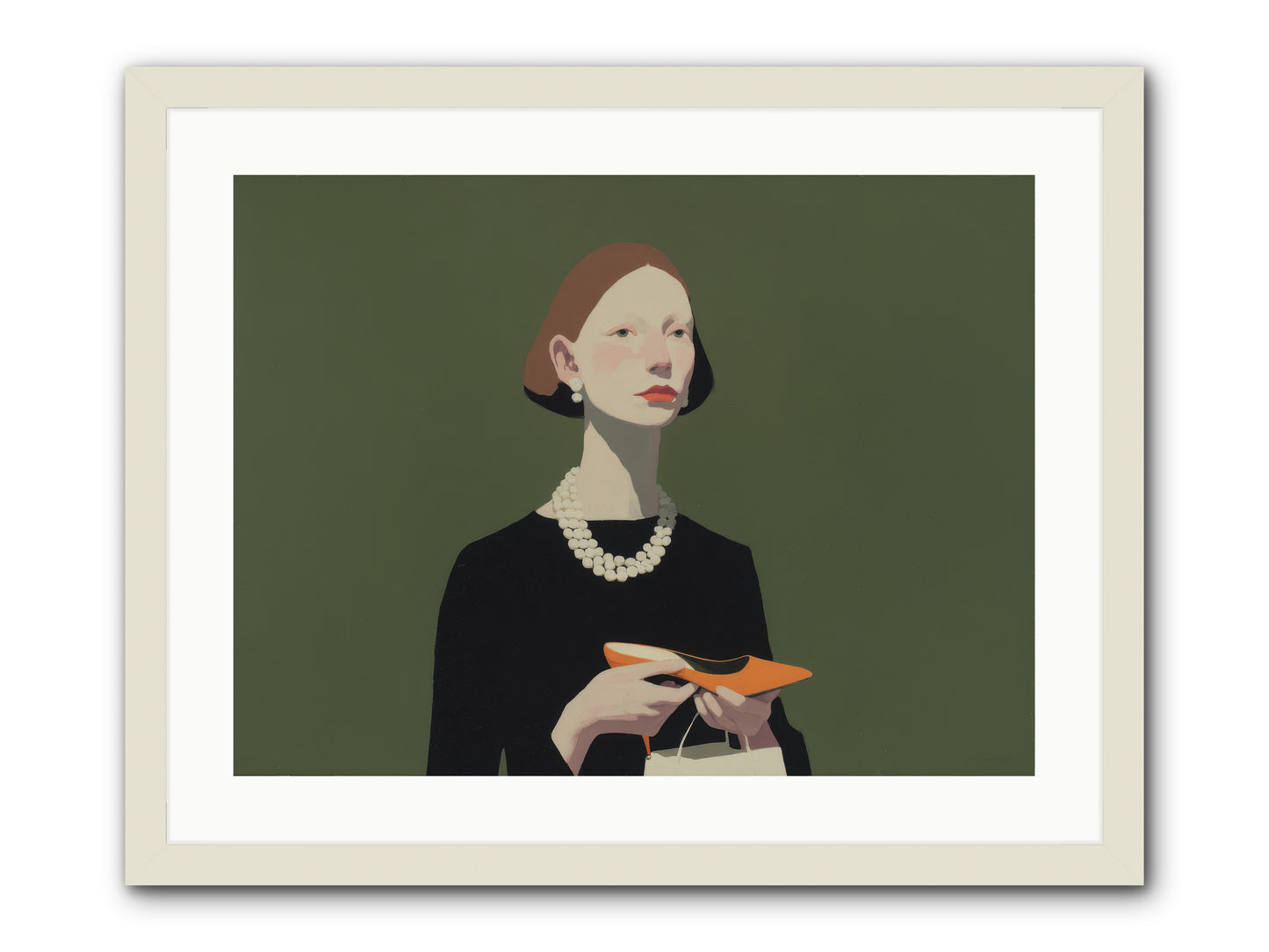 Flicker Calm -- Framed Print - White 24x18