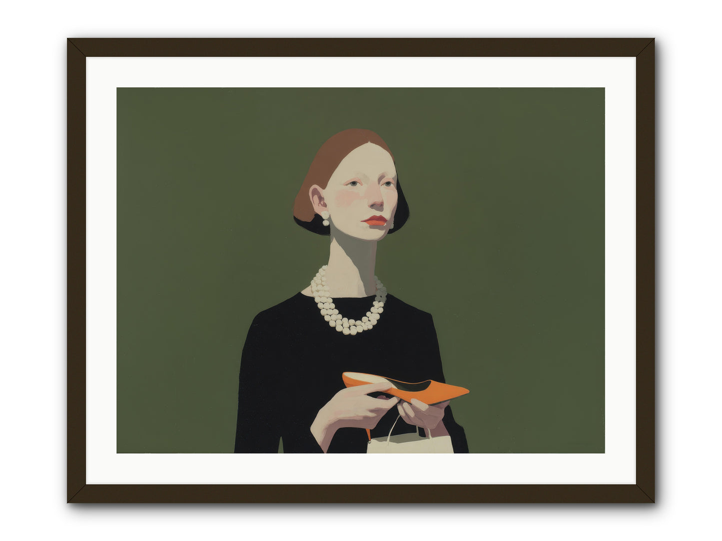 Flicker Calm -- Framed Print - Black 32x24