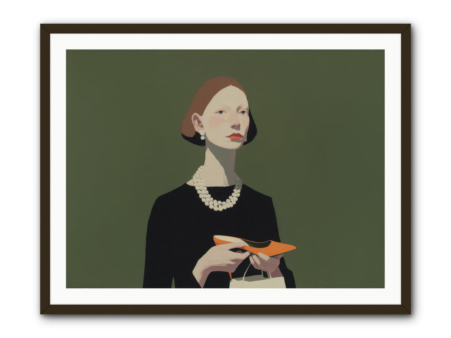 Flicker Calm -- Framed Print - Black 40x30