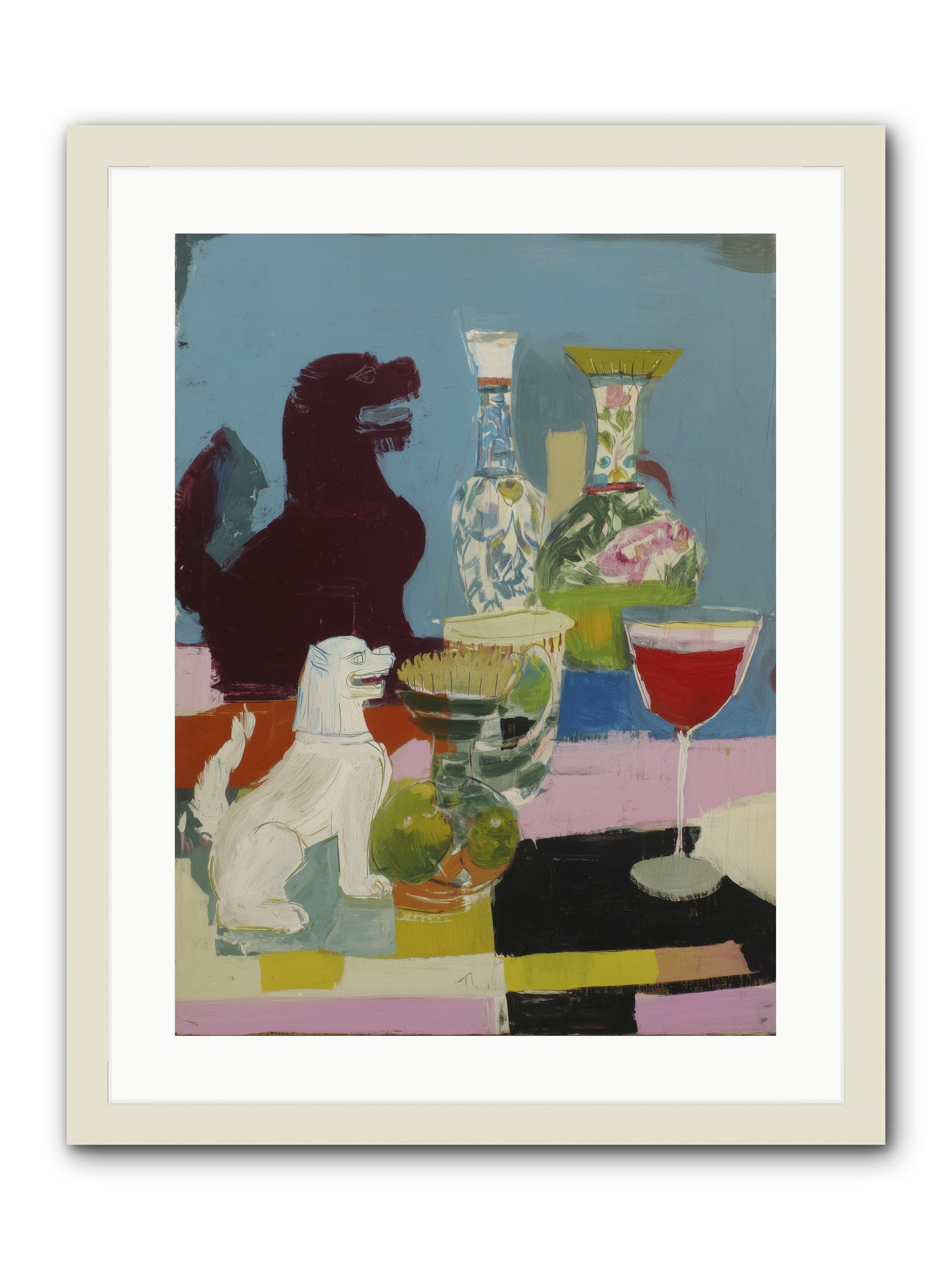 Flicker in Time -- Framed Print - White 18x24