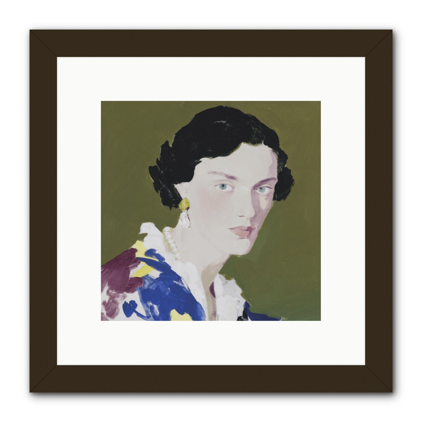 Flicker of Hope -- Framed Print - Black 10x10
