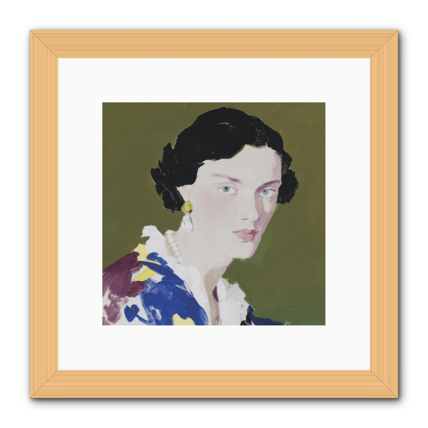 Flicker of Hope -- Framed Print - Natural 10x10