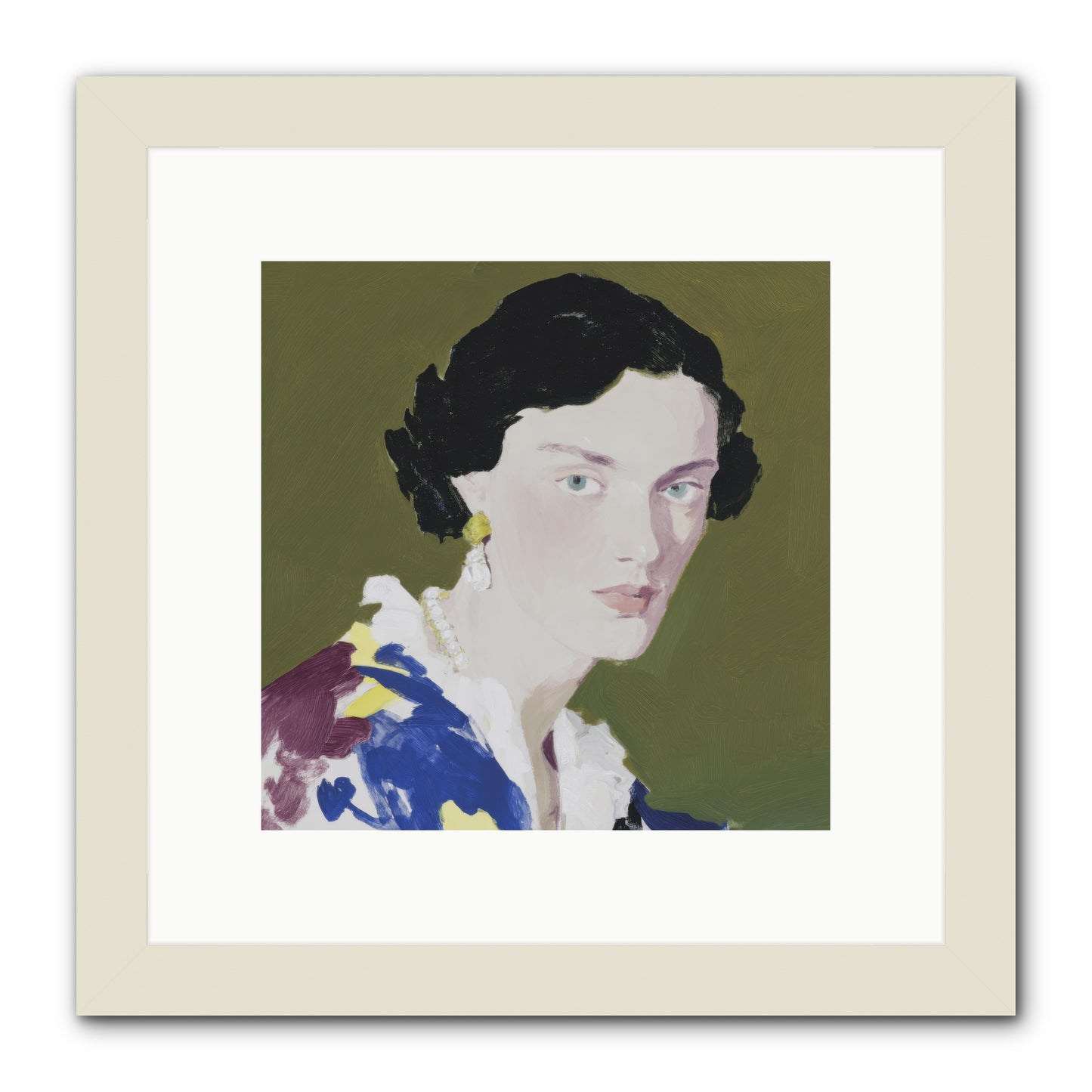 Flicker of Hope -- Framed Print - White 10x10