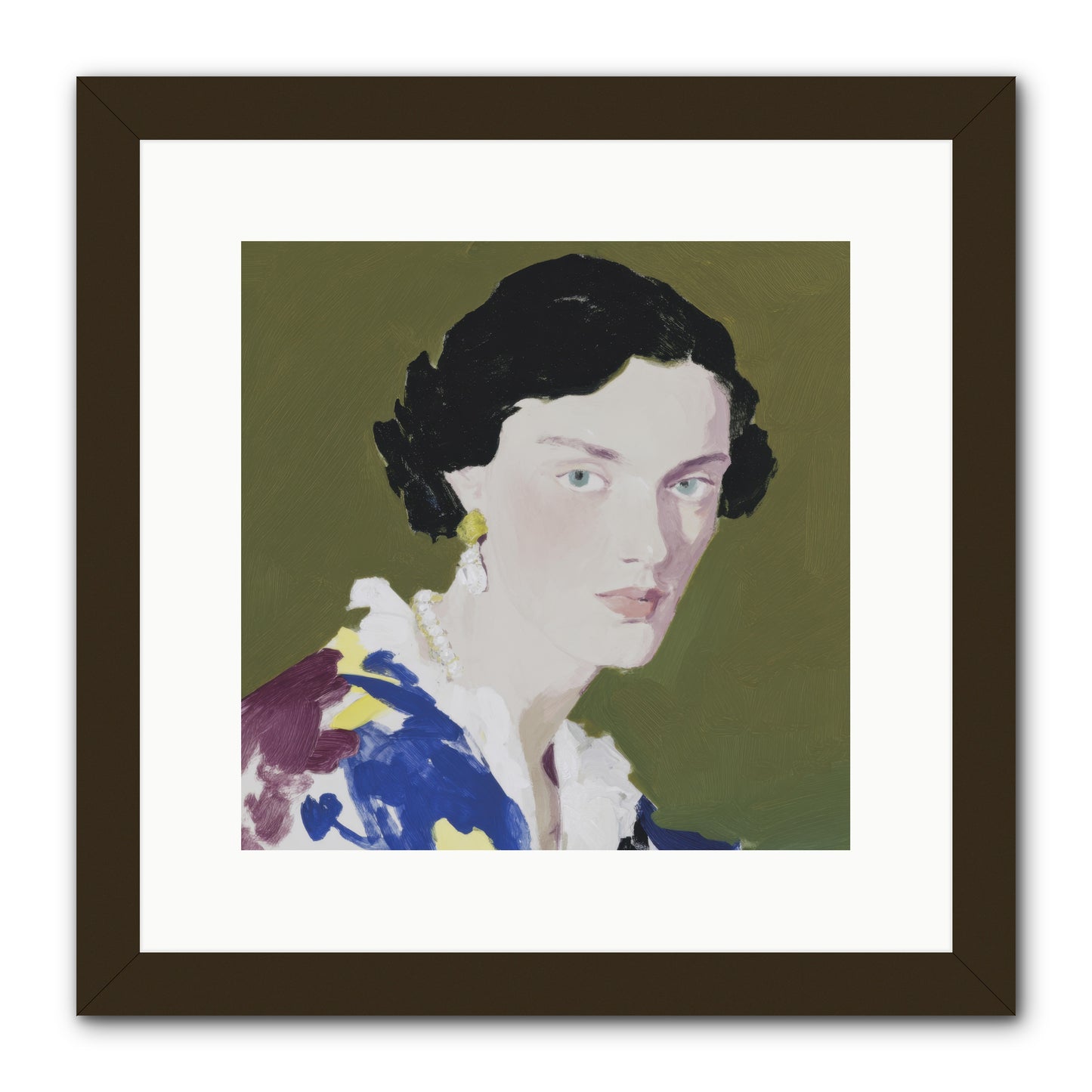 Flicker of Hope -- Framed Print - Black 12x12