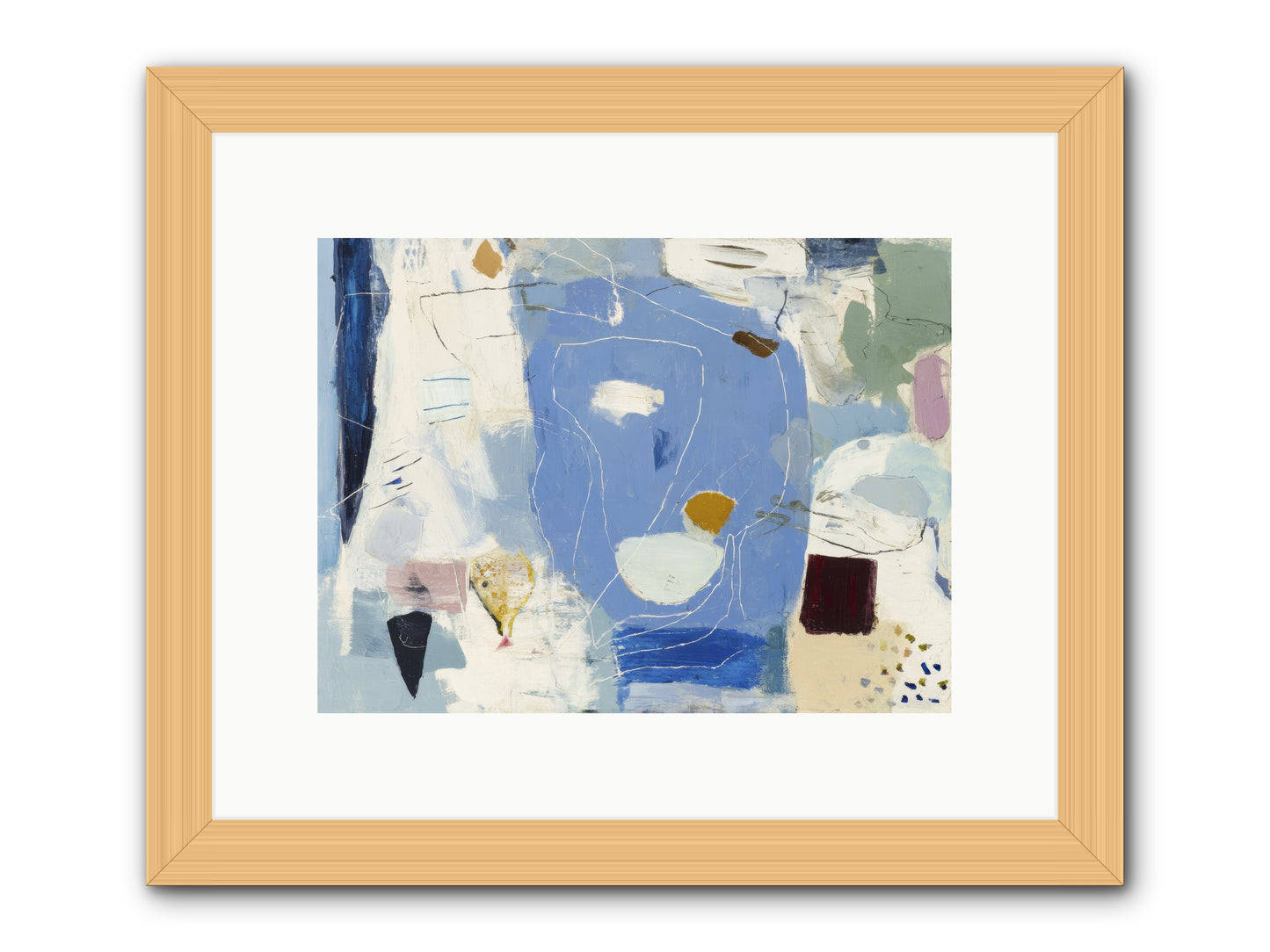 Flickering -- Framed Print - Natural 12x9