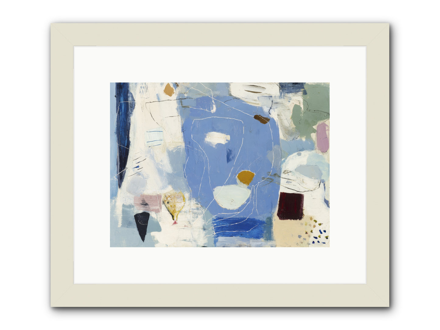 Flickering -- Framed Print - White 12x9