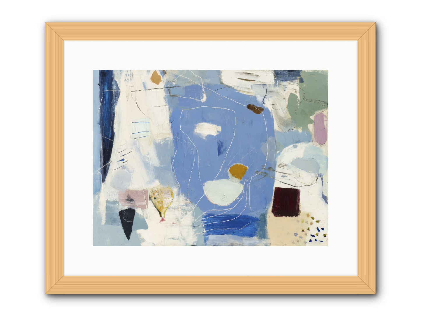 Flickering -- Framed Print - Natural 16x12