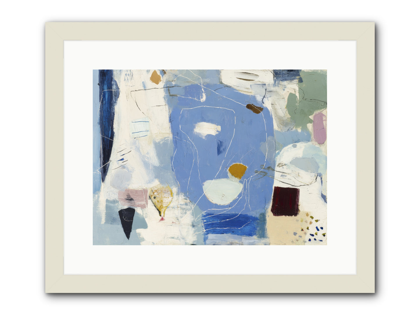 Flickering -- Framed Print - White 16x12