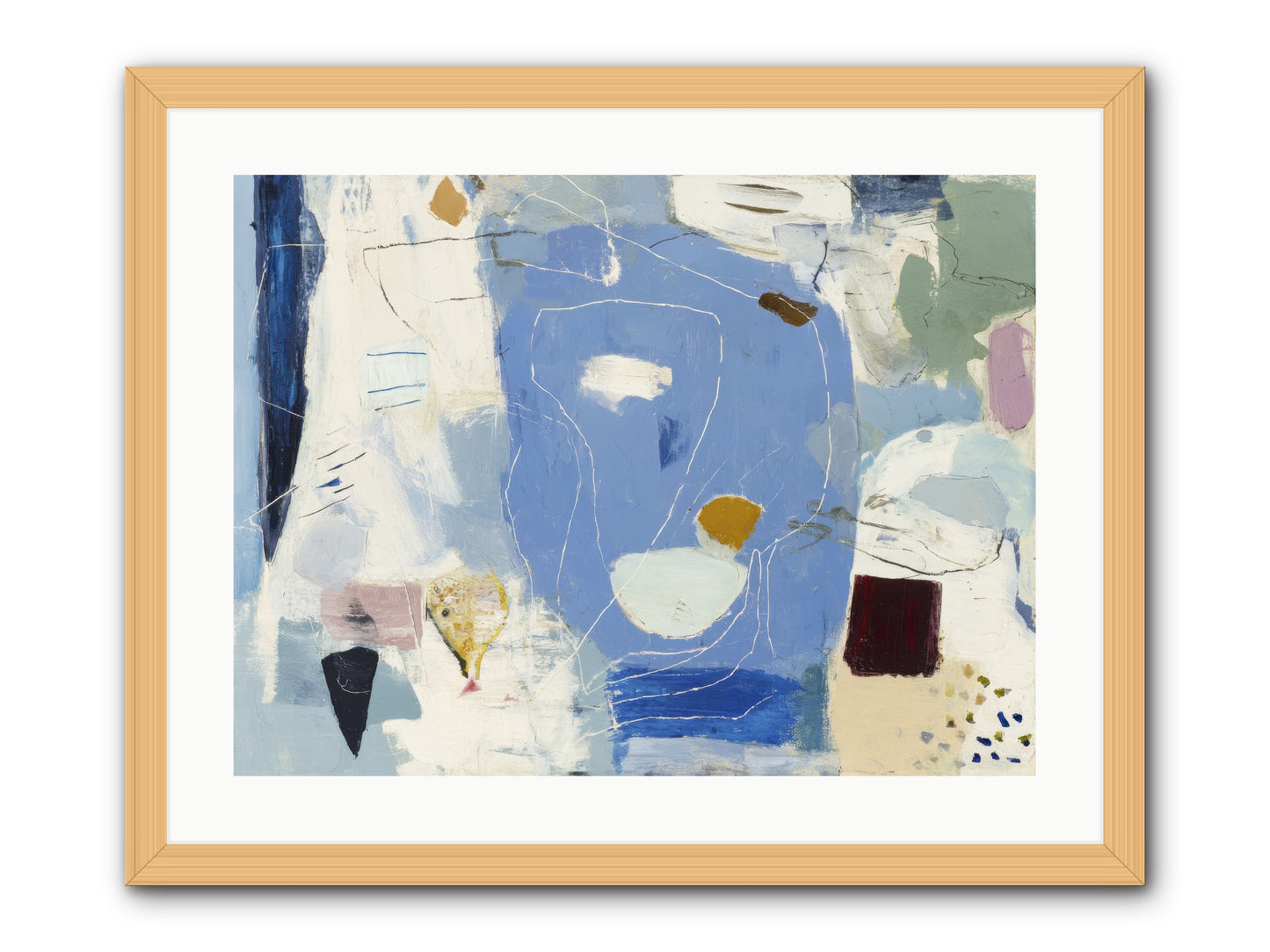 Flickering -- Framed Print - Natural 24x18