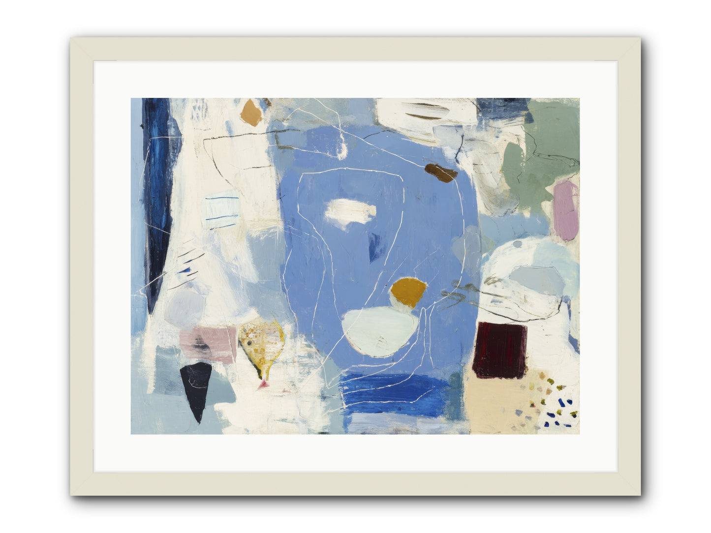 Flickering -- Framed Print - White 24x18