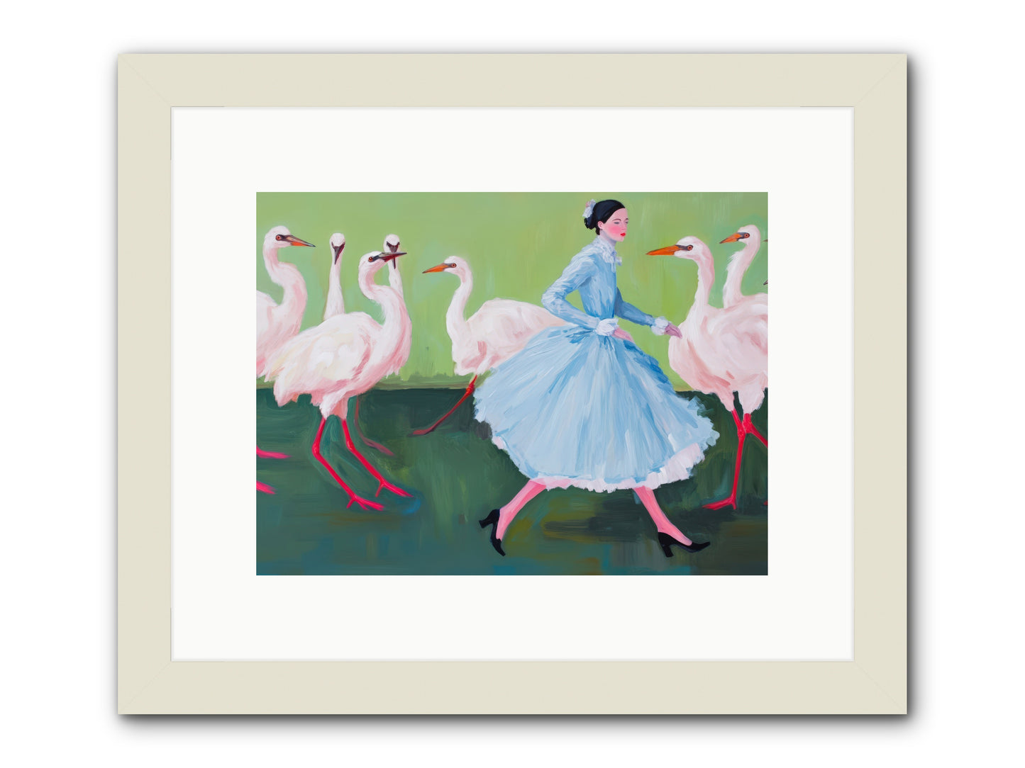 Flight School MemoirsREZ -- Framed Print - White 12x9