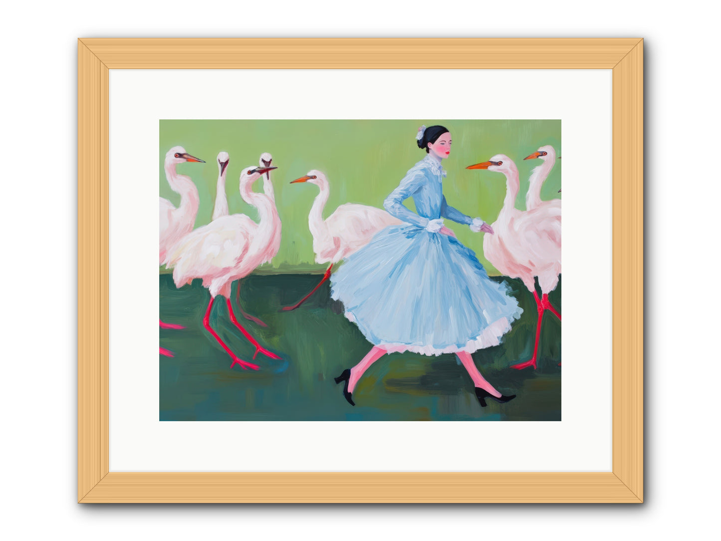 Flight School MemoirsREZ -- Framed Print - Natural 16x12