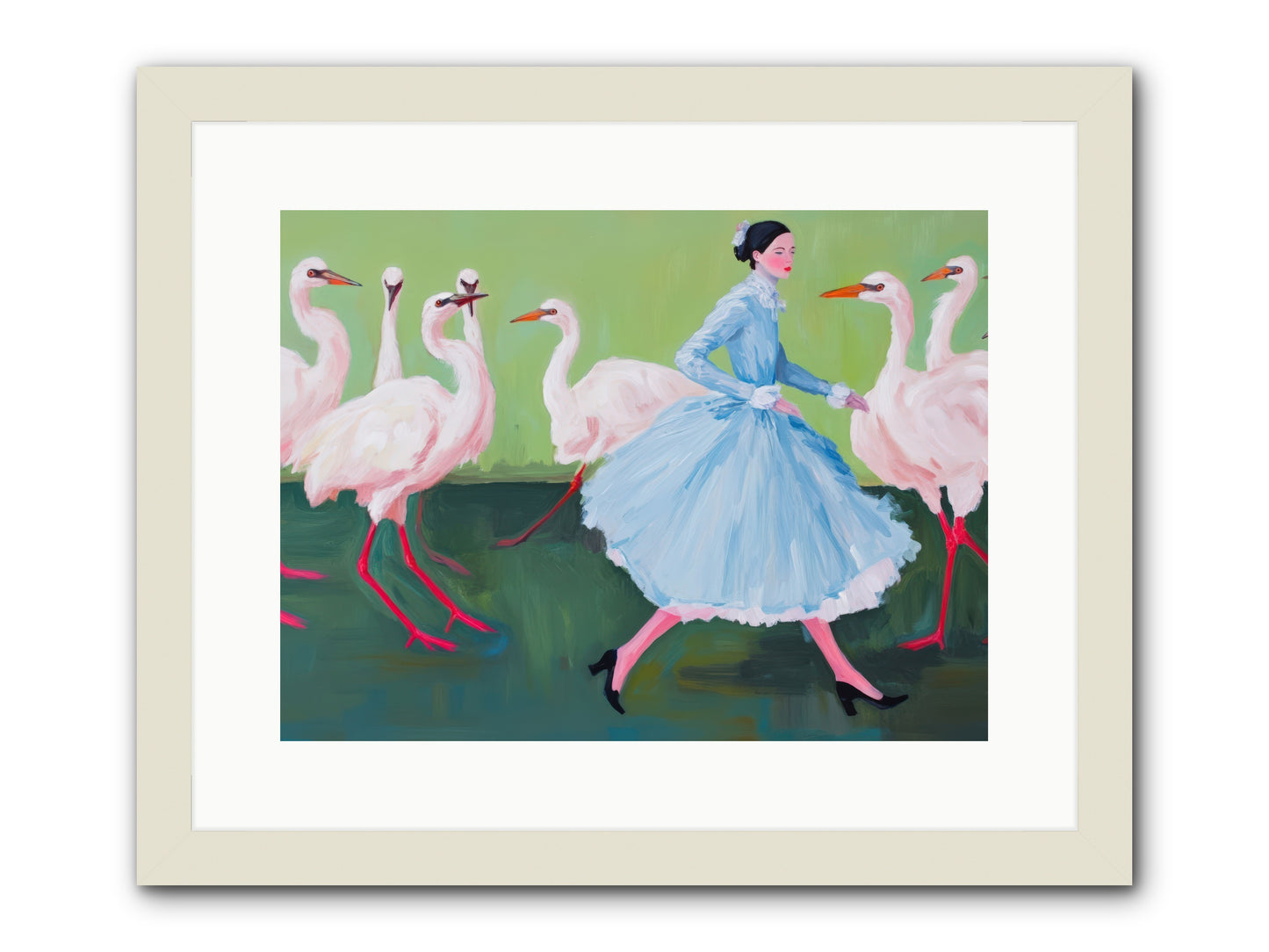 Flight School MemoirsREZ -- Framed Print - White 16x12