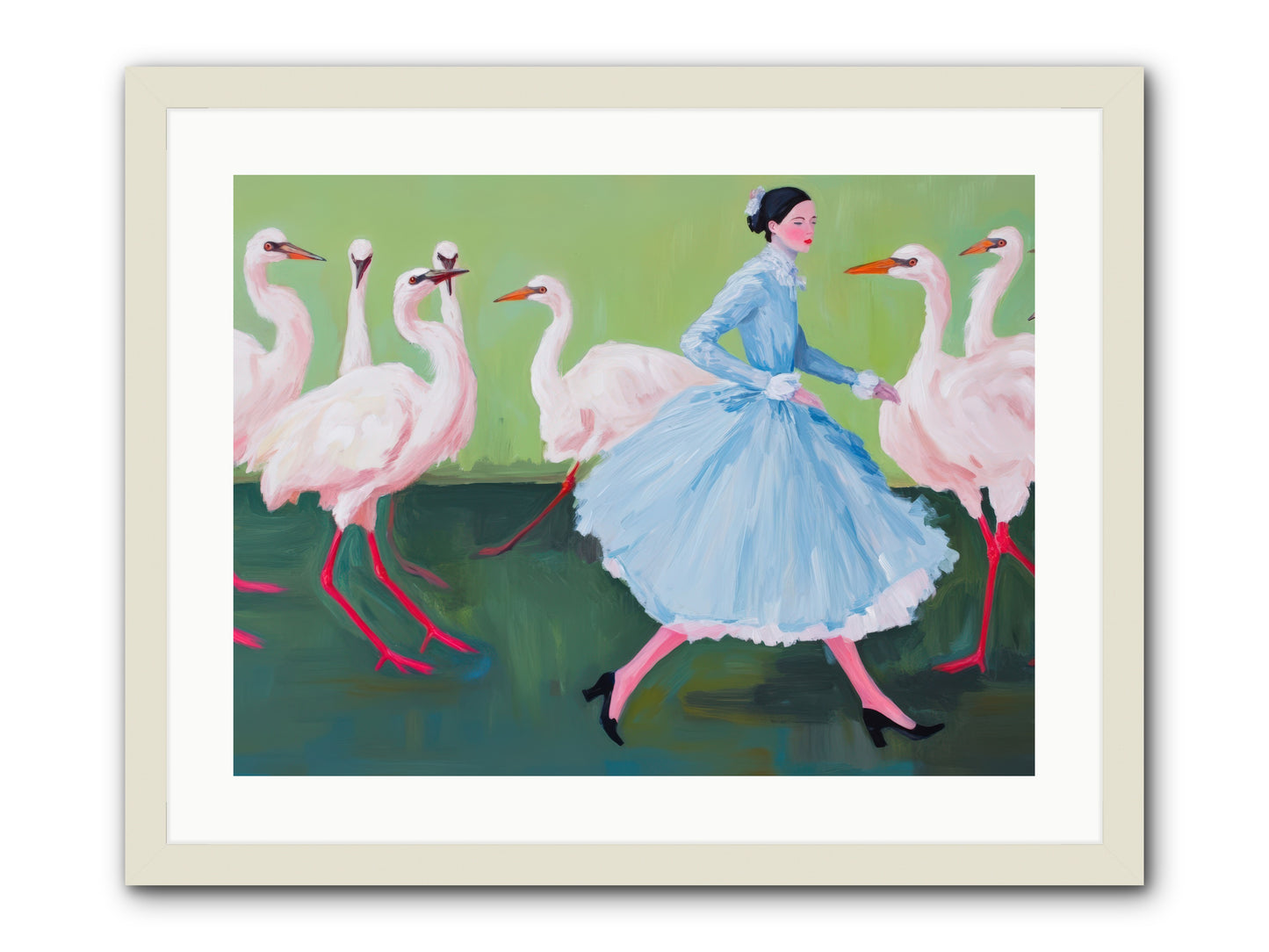 Flight School MemoirsREZ -- Framed Print - White 24x18