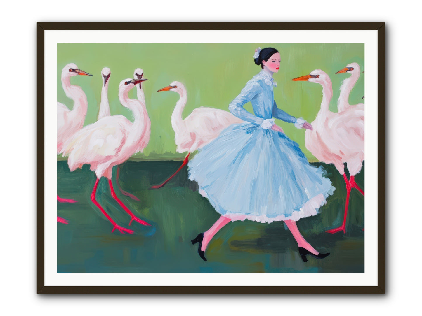 Flight School MemoirsREZ -- Framed Print - Black 48x36
